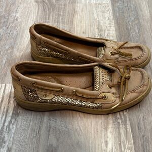 Sperry Women's Brown Sequin Loafers